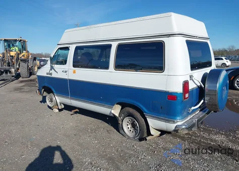 1985 Dodge Ram Wagon B150 из США, поврежденный, VIN 2B4HB11T9FK207910